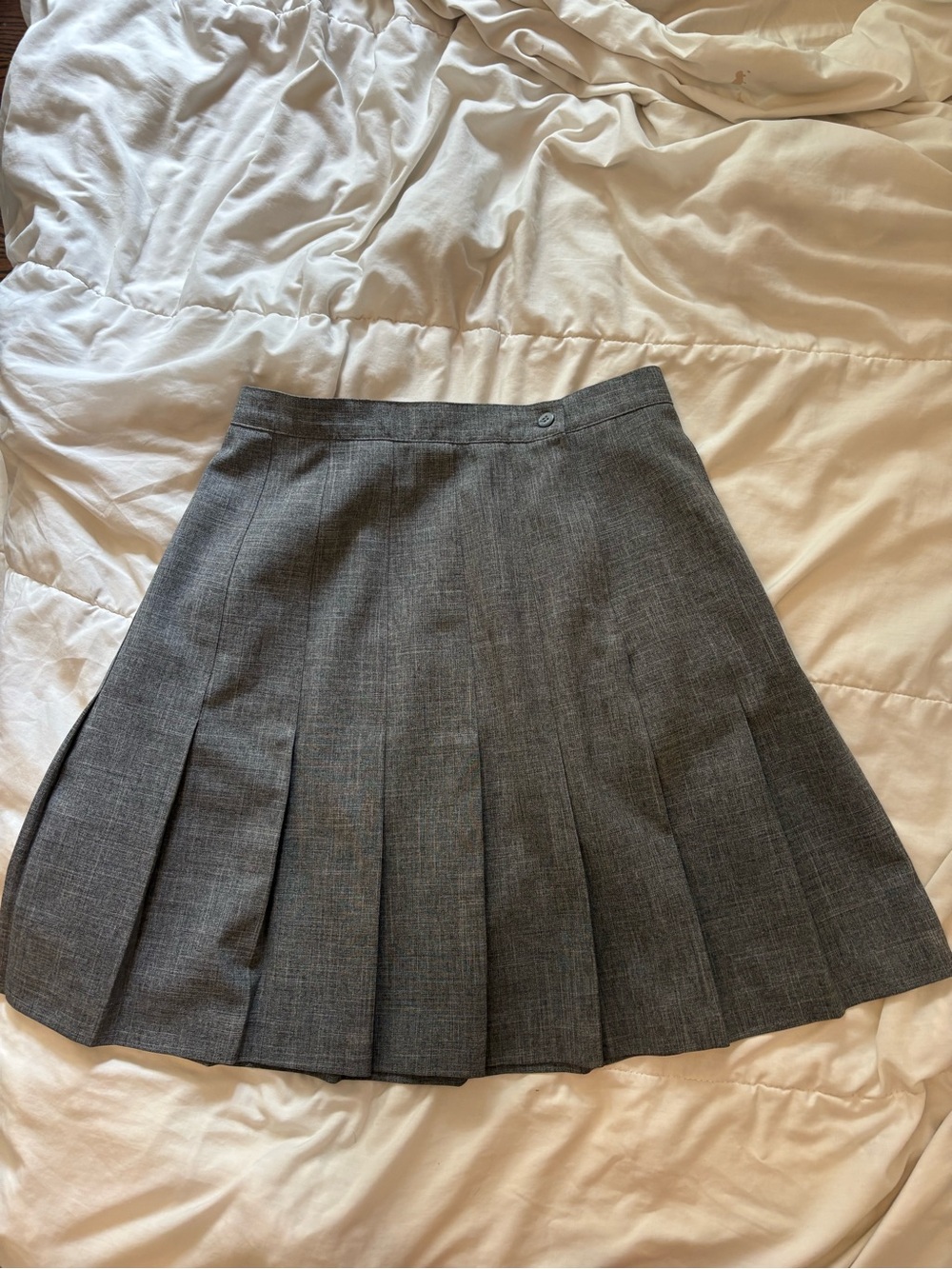 Kathie Lee Collection Gray Pleated Skirt